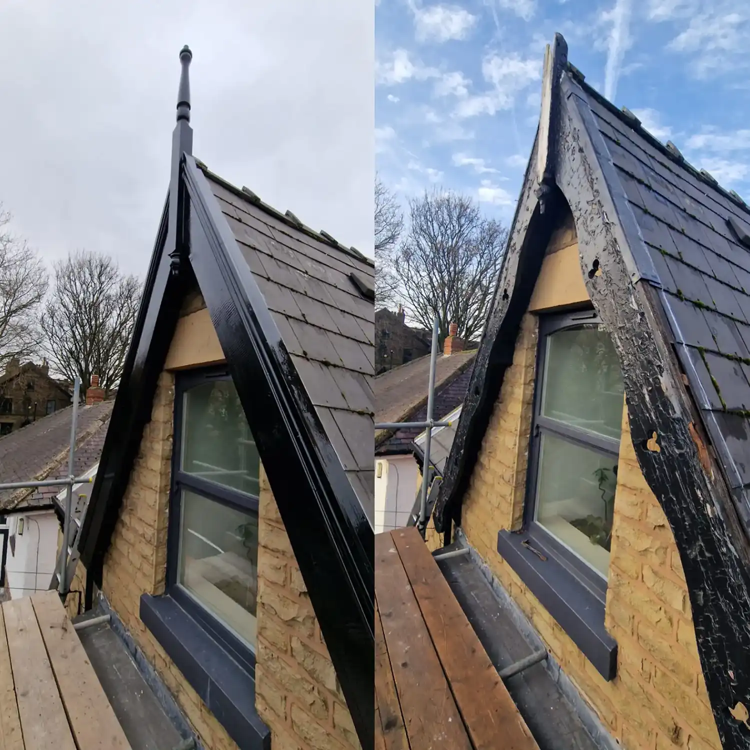 pitched roof before and after